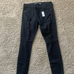 EXPRESS Black Mid Rise Jean Legging